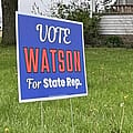 Click accuses Watson of illegally placing signs days before primary