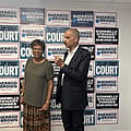 Former U.S. Attorney General attends canvassing event for Democratic Ohio Supreme Court candidates