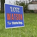 Click accuses Watson of illegally placing signs days before primary
