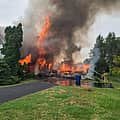 Two hospitalized after car crashes into Seneca County home, igniting fire