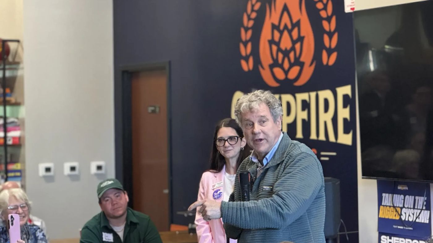 Sherrod Brown reprises an anti-war message in Ohio’s U.S. Senate race