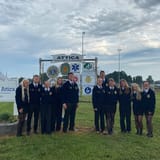 Seneca East FFA installs new sign at entrance to Attica