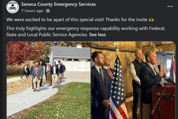 Seneca County EMS used government Facebook page to promote Frankart's Republican rally