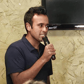 Ramaswamy Tiffin town hall downsized from 450-seat TU venue to 50-seat party room after weeks of promotion