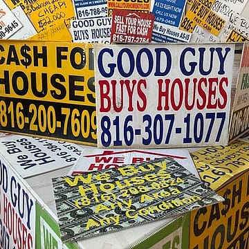 The signs offer quick cash for homes. But states want more oversight.