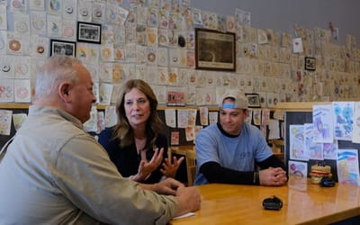 Acton discusses plans for small business during Bexley campaign stop