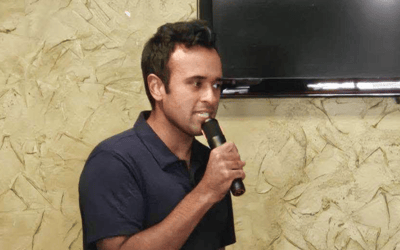Ramaswamy Tiffin town hall downsized from 500-seat venue to 50-seat party room after weeks of promotion