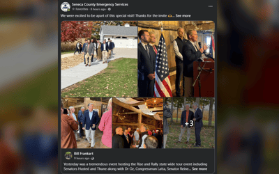 Seneca County EMS used government Facebook page to promote Frankart's Republican rally