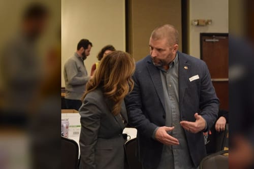 Aaron Jones discusses rural issues at Ohio Farmers Union convention