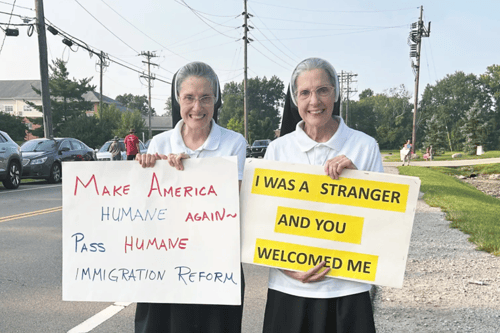 ‘Even the nuns are mad’: Catholic sisters are standing for Haitians outside ICE offices