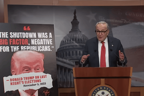 Democratic leaders fresh from election wins demand Trump meeting over shutdown