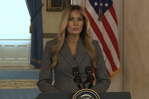 Melania Trump denounces ‘baseless lies’ connecting her to Epstein