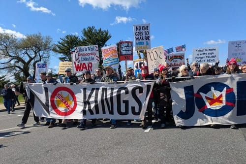No Kings day rallies roll out across the US, with millions said to attend anti-Trump protests