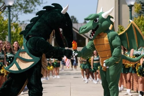 Tiffin University unveils new dragon mascot