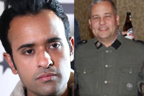 Vivek Ramaswamy silent after taking $500 from Nazi reenactor