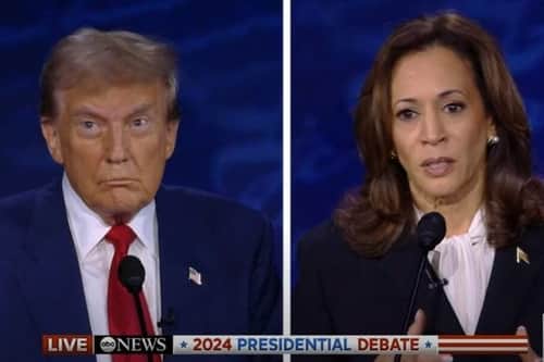 Harris tears into Trump in tense presidential debate