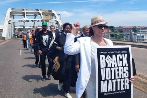 Thousands attend protests in Selma and Montgomery for voting rights