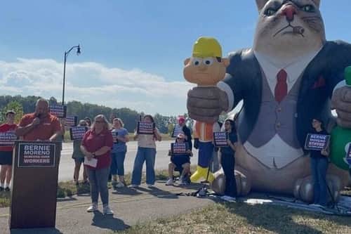 Workers slam Bernie Moreno’s record, praise Sherrod Brown’s fight for Ohio laborers
