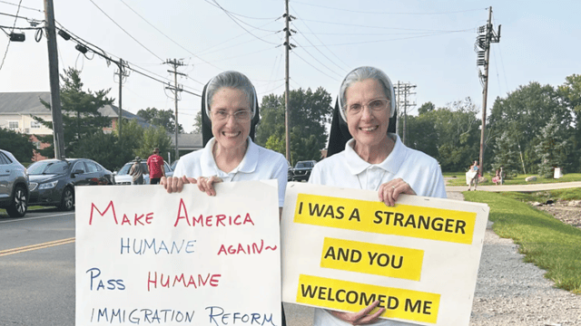 ‘Even the nuns are mad’: Catholic sisters are standing for Haitians outside ICE offices