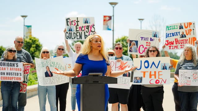 Northwest Ohio residents call out Jon Husted for key role in FirstEnergy corruption scandal