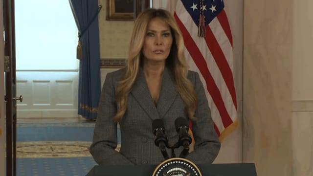 Melania Trump denounces ‘baseless lies’ connecting her to Epstein
