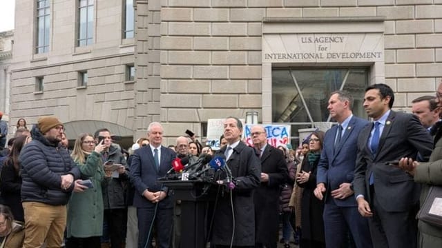 Members of Congress refused entry to USAID agency shuttered by Trump administration