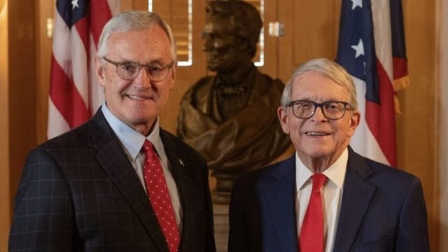 Ohio Gov. Mike DeWine announces former Ohio State coach Jim Tressel as next lieutenant governor