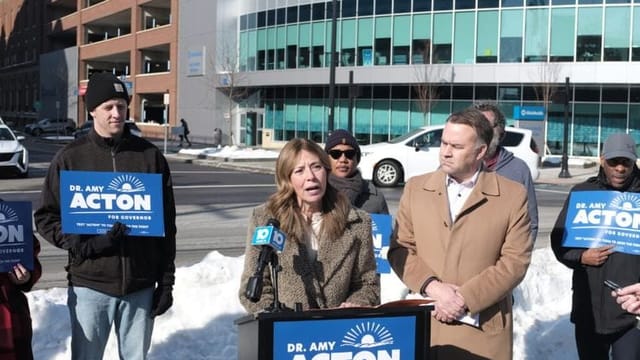 Ohio Democratic governor candidate Amy Acton makes pitch for addressing health care costs