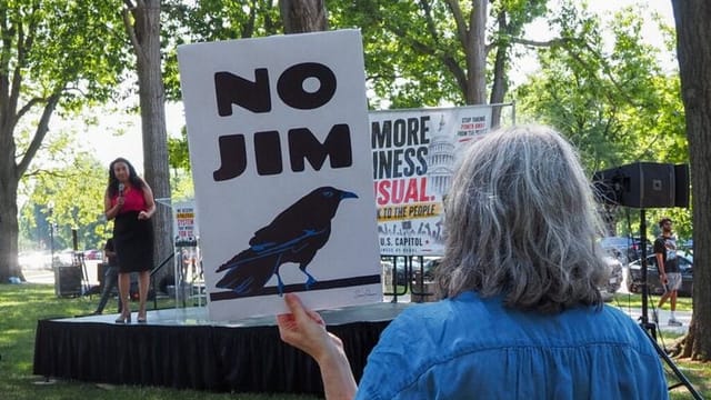 Protesters at the US Capitol rally for voting rights after Supreme Court ruling