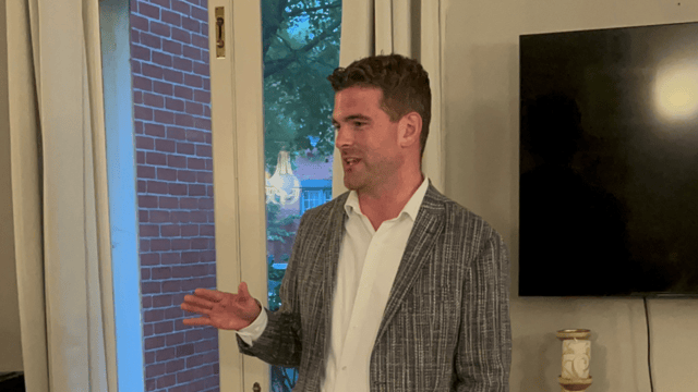 Ohio treasurer candidate Seth Walsh visits Tiffin, pitches investing more state money in Ohio