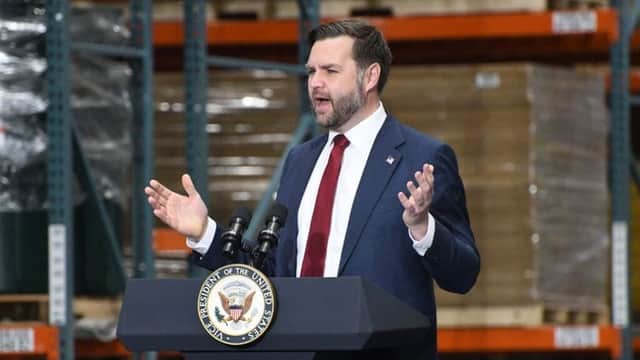 In Pennsylvania visit, Vance tries to ease fears over the economy as jobs report shows losses