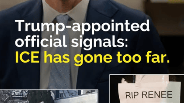 Even Trump's hand-picked prosecutor believes ICE has gone too far.
