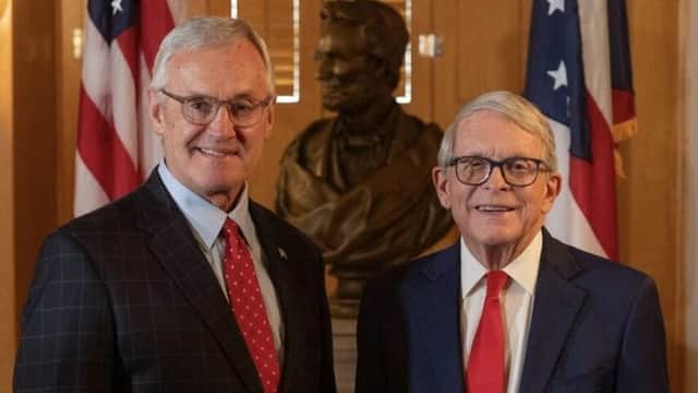 Ohio Gov. Mike DeWine announces former Ohio State coach Jim Tressel as next lieutenant governor