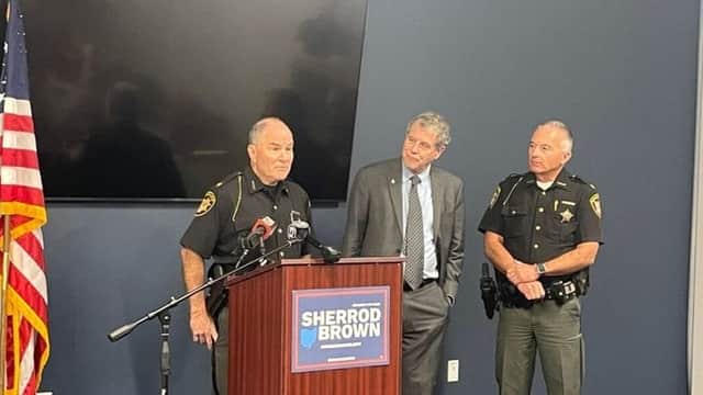 Sherrod Brown secures bipartisan endorsements from Ohio sheriffs in reelection bid