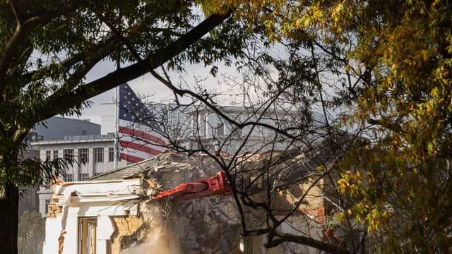 Trump administration seizes on shooting to make case again for White House ballroom