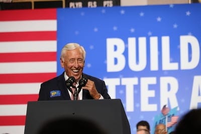 Hoyer at a rally