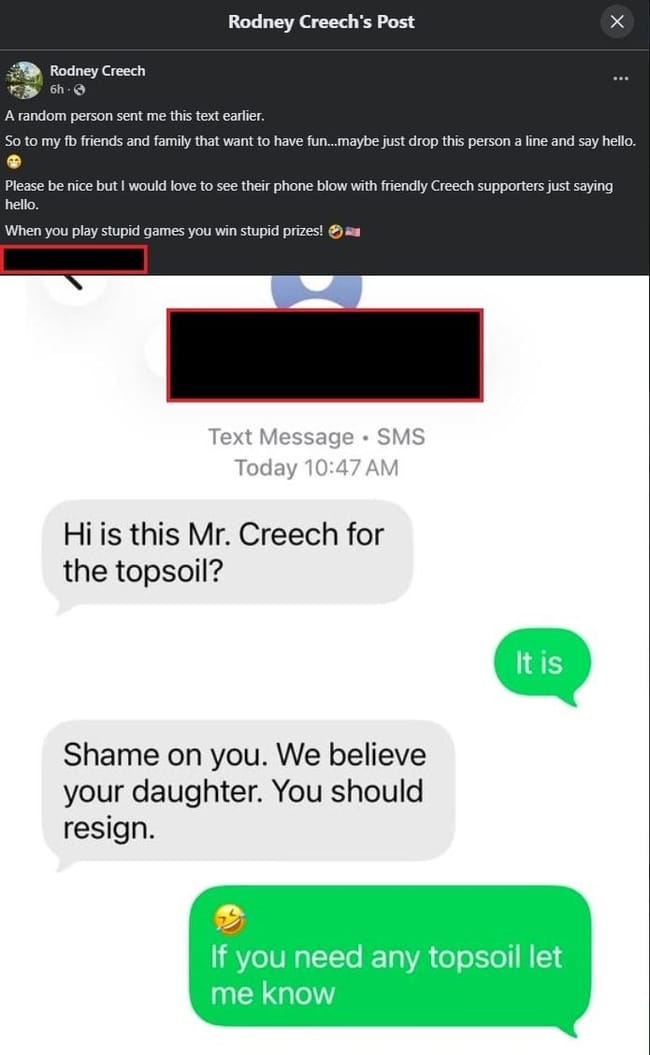 creech text