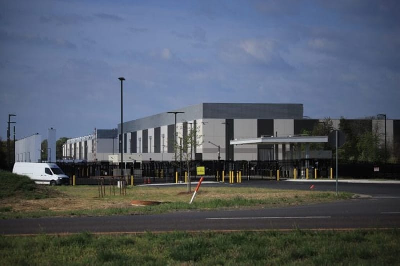 Marvell data center in Culpeper County, Virginia. Virginia has the highest concentration of data centers in the world. (Photo by Evan Visconti/Virginia Mercury)