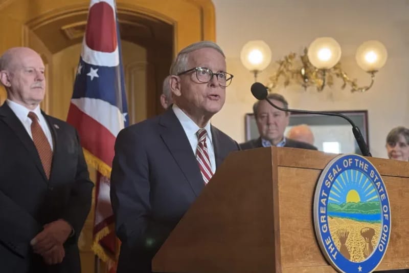 Ohio Gov. Mike DeWine speaks. (Photo: Andrew Tobias/Signal Ohio)