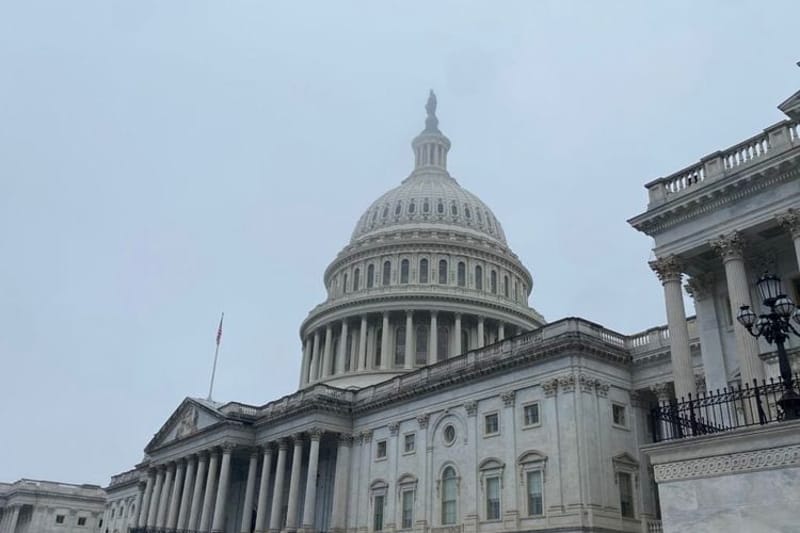 The U.S. Capitol building in Washington, D.C., amid fog on Tuesday, Dec. 10, 2024. (Photo by Jennifer Shutt/States Newsroom)