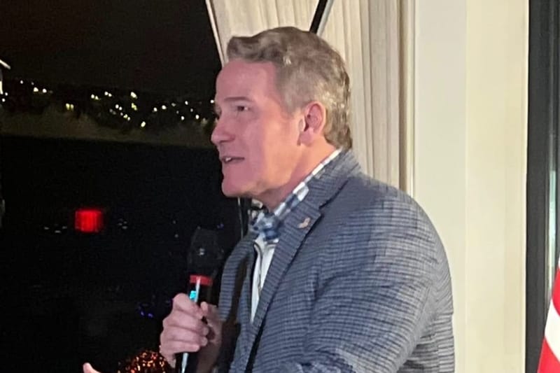 U.S. Senator Jon Husted (R-Ohio) at a speaking engagement. (Photo via Facebook)