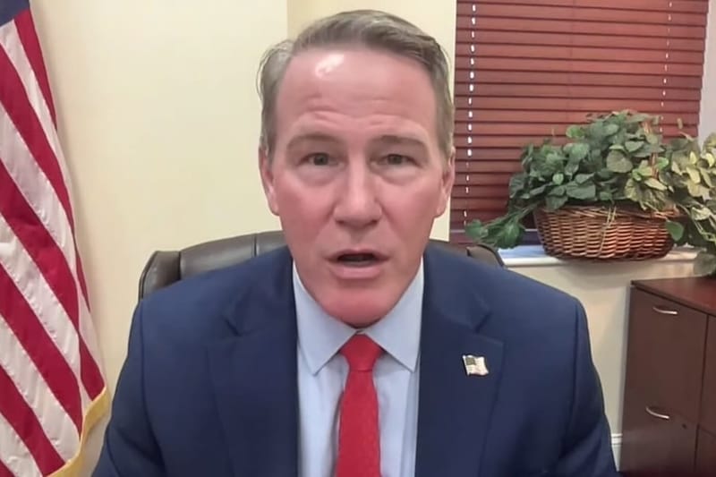 Republican U.S. Sen. Jon Husted of Ohio. (Screenshot via 10TV / WBNS)