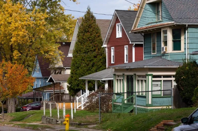 The Middlebury neighborhood, Akron, Ohio, Fall 2023. Credit: Kevin Dilley / Signal Akron