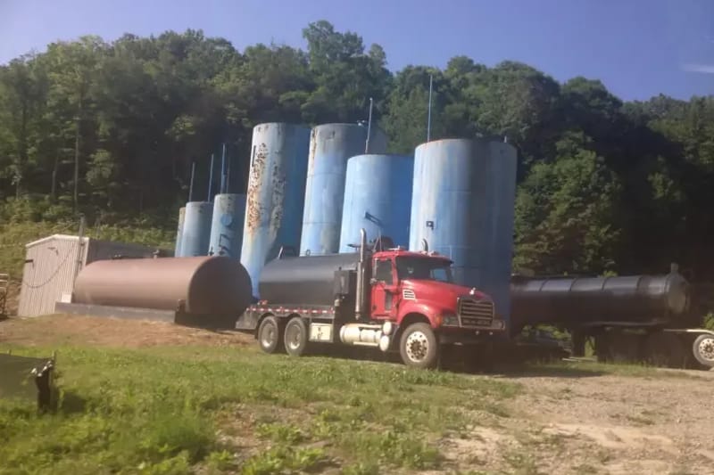 A wastewater injection well is seen in West Virginia. Credit: Kalla Leigh Fleger/USGS