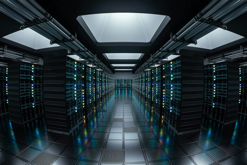 File photo of a server room at a data center. Photo by Alex Shuper for Unsplash+.