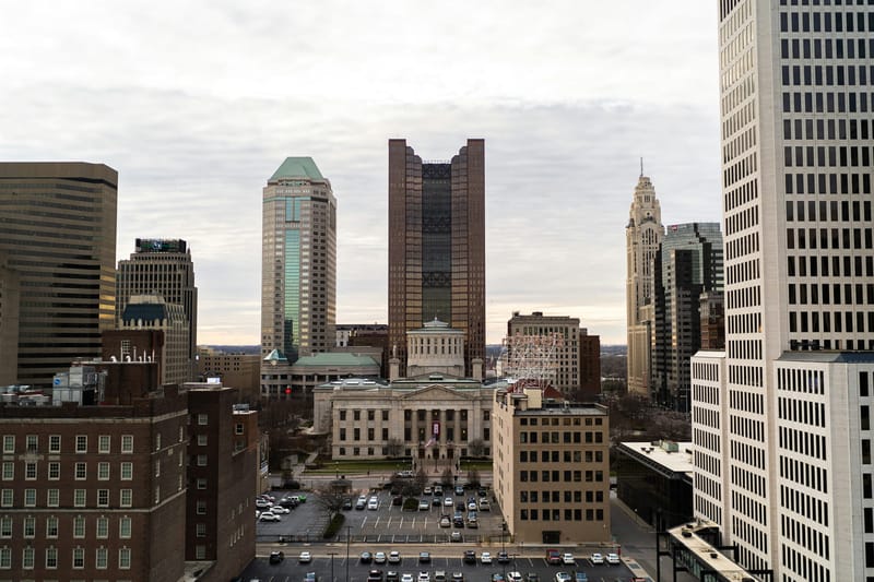 The Ohio Statehouse (center) in Columbus, Ohio. (Photo: Joe Deptowicz/Unsplash)