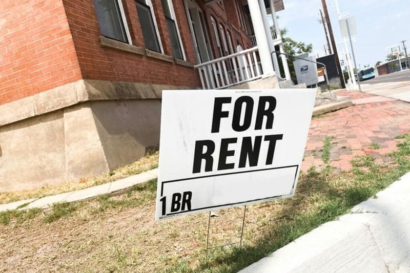 A for-rent sign. (Photo by Marisa Demarco, States Newsroom.)