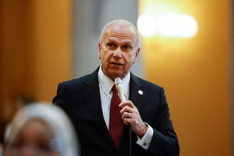 Ohio Republican state Sen. Jerry Cirino of Kirtland. (Photo by Graham Stokes for Ohio Capital Journal. Republish photo only with original story.)