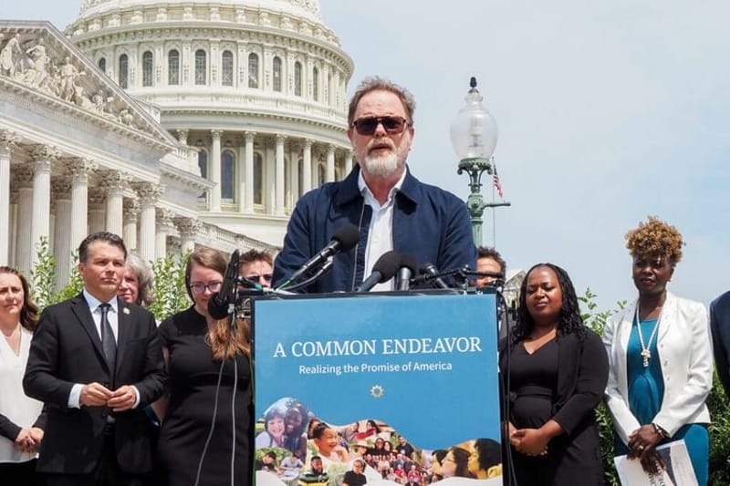 Actor Rainn Wilson, known for playing Dwight Schrute on "The Office," at an event Tuesday, June 9, 2026, on Capitol Hill, marking 250 years of religious freedom in United States. (Photo by Ashley Murray/States Newsroom)