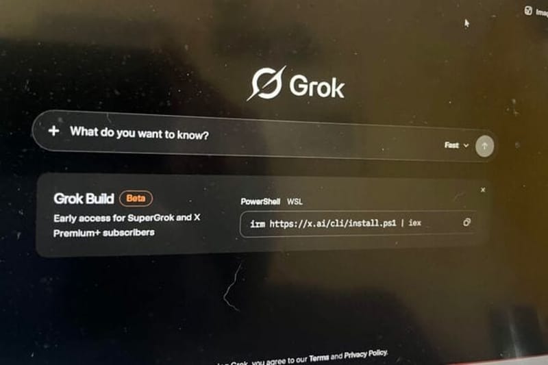 A laptop shows Grok, an artificial intelligence chatbot developed by Elon Musk's company xAI. The Trump administration is continuing its pushback against state AI laws that it views as ideologically biased. (Photo by Robbie Sequeira/Stateline)